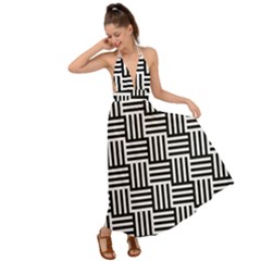 Basket Backless Maxi Beach Dress by nateshop