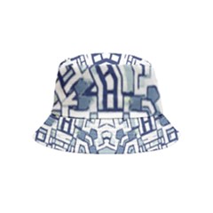 Blue-design Bucket Hat (kids) by nateshop