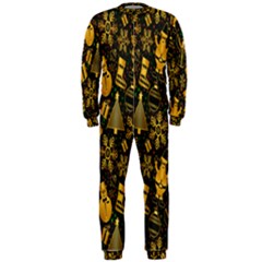 Christmas Gold Onepiece Jumpsuit (men) by nateshop