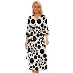 Dot Midsummer Wrap Dress by nateshop