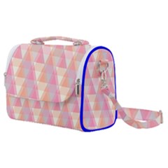 Pattern Triangle Pink Satchel Shoulder Bag by nateshop