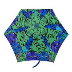 Pattern-cat Mini Folding Umbrellas by nateshop