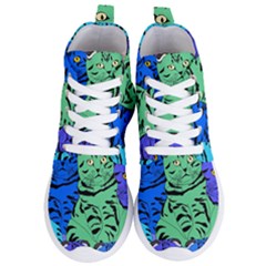 Pattern-cat Women s Lightweight High Top Sneakers by nateshop