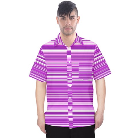 Pattern-purple Lines Men s Hawaii Shirt by nateshop