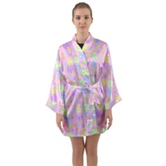 Dungeons And Cuties Long Sleeve Satin Kimono by thePastelAbomination