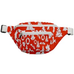 Orange Background Card Christmas  Fanny Pack by artworkshop