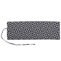 Triangle-black Roll Up Canvas Pencil Holder (m) by nateshop