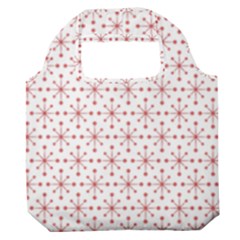 Pattern Christmas Pattern Red Stars Premium Foldable Grocery Recycle Bag
