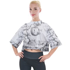 Vectors Fantasy Fairy Tale Sketch Mock Neck Tee by Sapixe