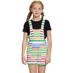 Ribbons Sequins Embellishment Kids  Short Overalls