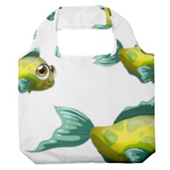 Fish Vector Green Premium Foldable Grocery Recycle Bag