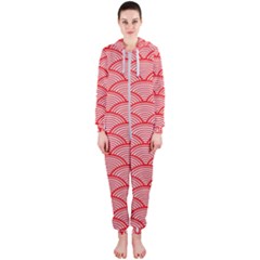 Japanese-wave Hooded Jumpsuit (ladies) by nateshop