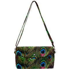 Peacock-army Removable Strap Clutch Bag by nateshop