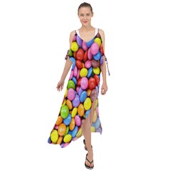 Candy Maxi Chiffon Cover Up Dress by nateshop