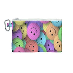 Smilie Canvas Cosmetic Bag (medium)