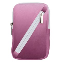 Background-pink Belt Pouch Bag (large)