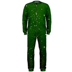 Background-star -green Onepiece Jumpsuit (men) by nateshop