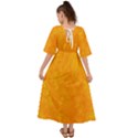 Background-yellow Kimono Sleeve Boho Dress View2