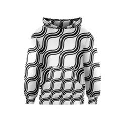 Diagonal-black White Kids  Pullover Hoodie by nateshop