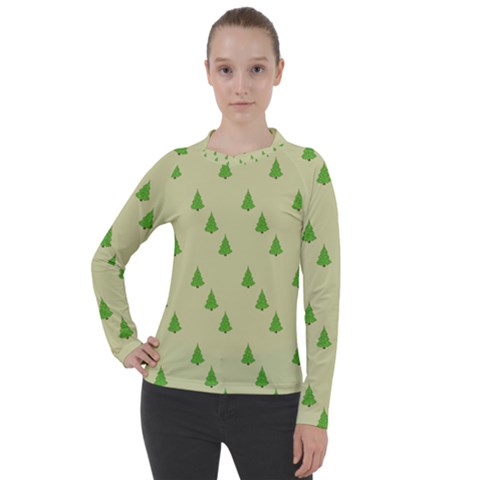 Christmas Wrapping Paper  Women s Pique Long Sleeve Tee by artworkshop