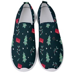Christmas Pattern Design Men s Slip On Sneakers by artworkshop