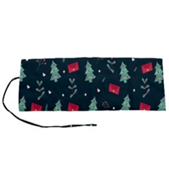 Christmas Pattern Design Roll Up Canvas Pencil Holder (s) by artworkshop