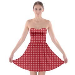 Christmas Paper Wrapping  Strapless Bra Top Dress by artworkshop