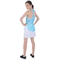  Waves Ocean Blue Texture Racer Back Mesh Tank Top View2