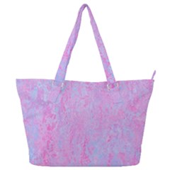  Texture Pink Light Blue Full Print Shoulder Bag by artworkshop