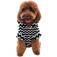 Wave-black White Dog Coat by nateshop