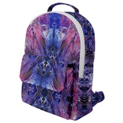 Magenta On Cobalt Flap Pocket Backpack (small)