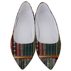 Books Library Bookshelf Bookshop Women s Low Heels by Zezheshop