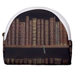 Books Covers Book Case Old Library Horseshoe Style Canvas Pouch by Amaryn4rt
