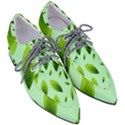 Background Pattern Leaves Nature Pointed Oxford Shoes View3