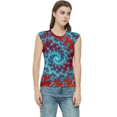 Fractal Pattern Background Women s Raglan Cap Sleeve Tee by Amaryn4rt