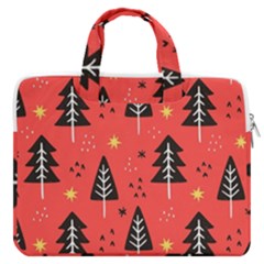 Christmas Christmas Tree Pattern Macbook Pro 16  Double Pocket Laptop Bag  by Amaryn4rt