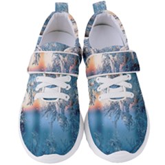 Frost Winter Morning Snow Season White Holiday Women s Velcro Strap Shoes by artworkshop