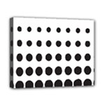 Halftone Pattern Dot Modern Retro Texture Circle Canvas 10  x 8  (Stretched)