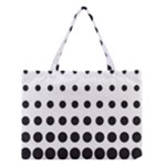 Halftone Pattern Dot Modern Retro Texture Circle Medium Tote Bag