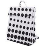 Halftone Pattern Dot Modern Retro Texture Circle Flap Top Backpack