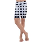Halftone Pattern Dot Modern Retro Texture Circle Kids  Lightweight Velour Cropped Yoga Leggings