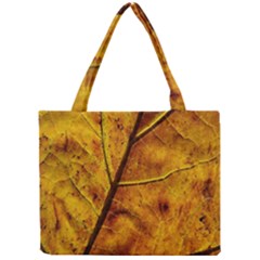 Leaf Leaf Veins Fall Mini Tote Bag by artworkshop