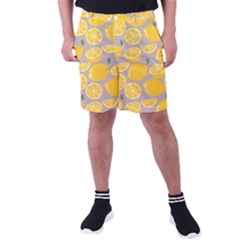 Lemon Wallpaper Men s Pocket Shorts by artworkshop