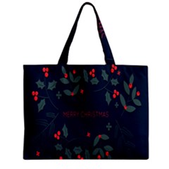 Merry Christmas Holiday Pattern  Zipper Mini Tote Bag by artworkshop