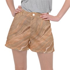 Abstract Marble Effect Earth Stone Texture Ripstop Shorts