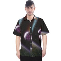 Planets In Space Men s Hawaii Shirt