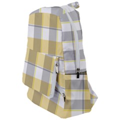 Grey Yellow Plaids Travelers  Backpack by ConteMonfrey