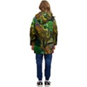 Chameleon Reptile Lizard Animal Kid s Hooded Longline Puffer Jacket View4