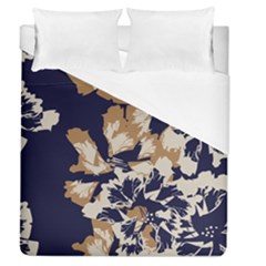 Illustration Abstract Flower Background Pattern Duvet Cover (queen Size) by Wegoenart