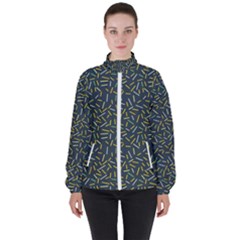 Abstract Pattern Sprinkles Sprinkle Women s High Neck Windbreaker by Wegoenart